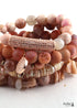 Boho Bracelet, RH Bracelet Set, Cubic Zircon Ball, Natural Stones Ball